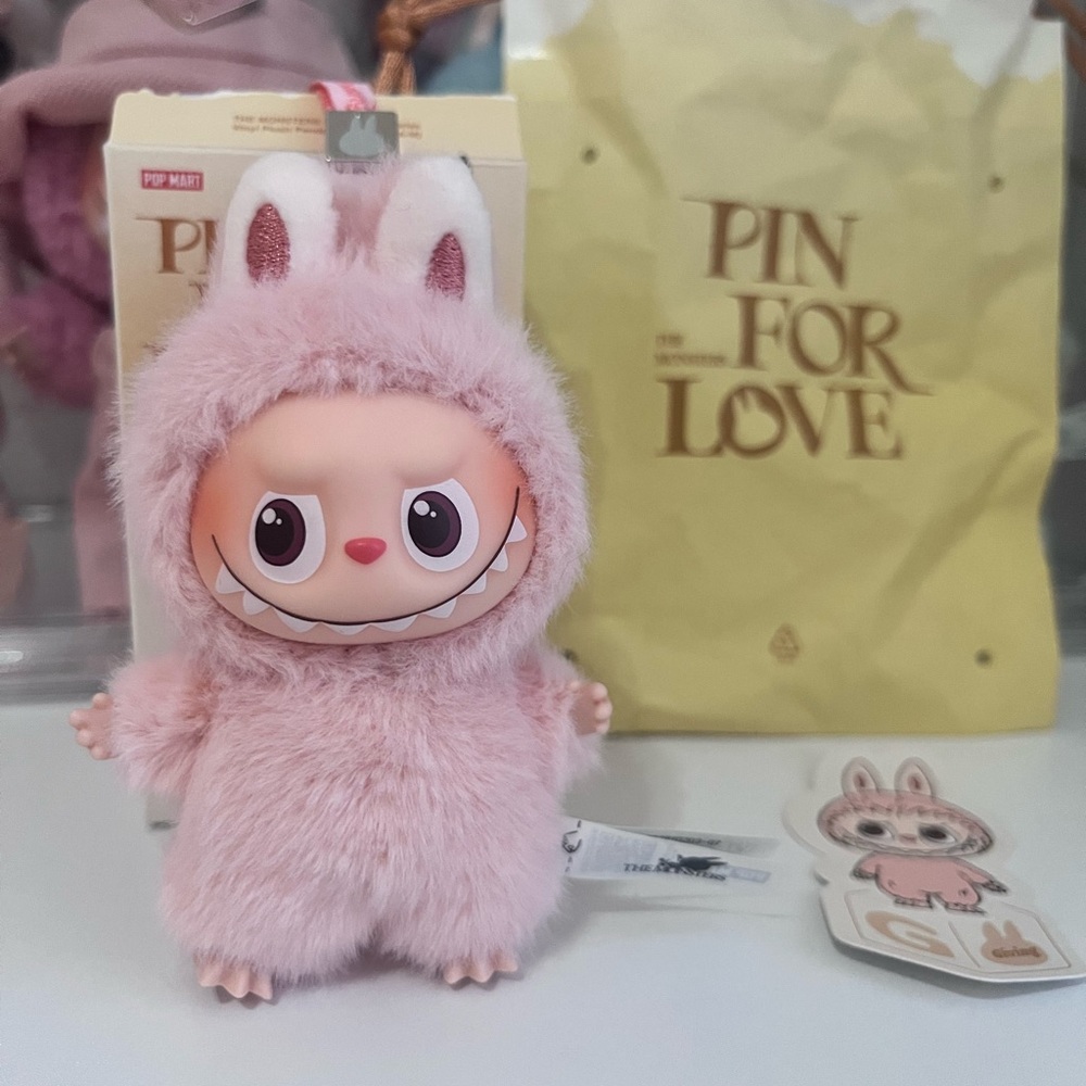 Authentic Popmart Pin for Love Labubu letter: G